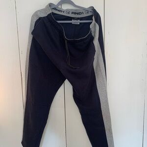 AND1 Black and Gray Sweatpants